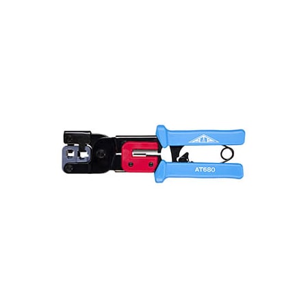 Allen Tel Ratchet Crimping Tool, RJ-11 and RJ-45 AT680